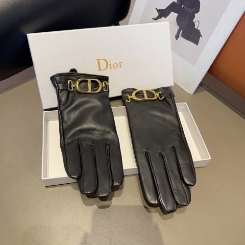 Replica Christian Dior Gloves For Women #1249341 $40.00 USD for Wholesale