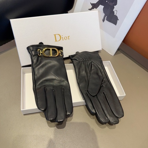 Replica Christian Dior Gloves For Women #1249341 $40.00 USD for Wholesale