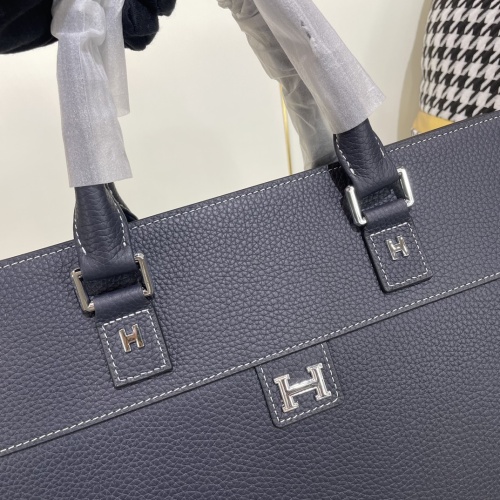 Replica Hermes AAA Man Handbags #1249397 $170.00 USD for Wholesale