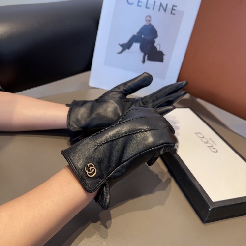 Replica Gucci Gloves For Women #1249446 $45.00 USD for Wholesale