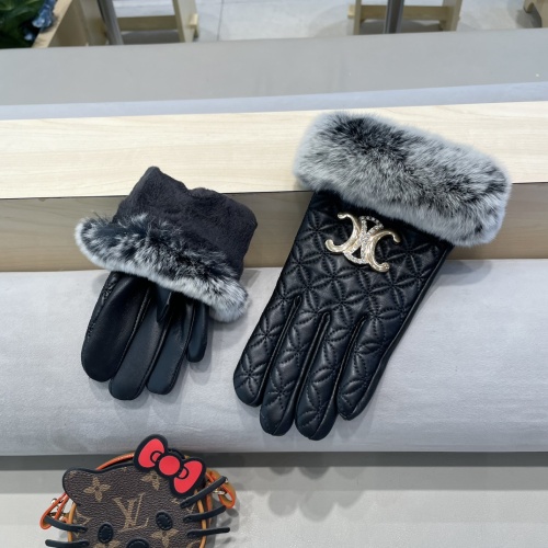 Replica Celine Gloves For Women #1249478 $56.00 USD for Wholesale