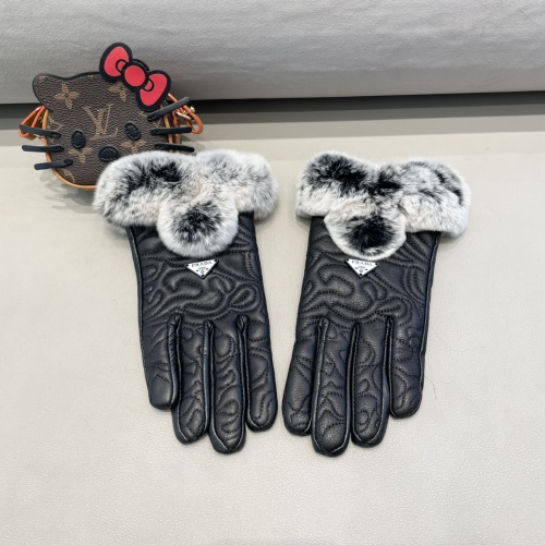 Prada Gloves For Women #1249502 $56.00 USD, Wholesale Replica Prada Gloves