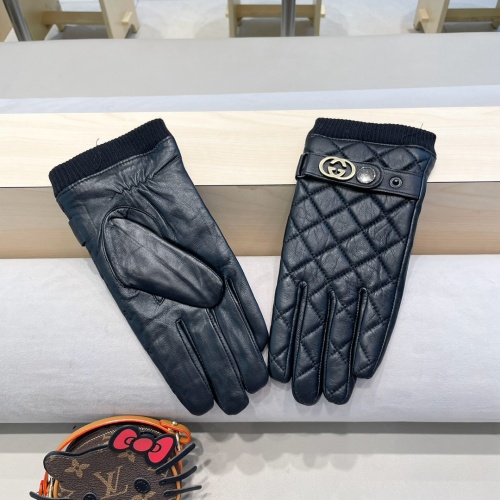 Replica Gucci Gloves For Men #1249566 $48.00 USD for Wholesale
