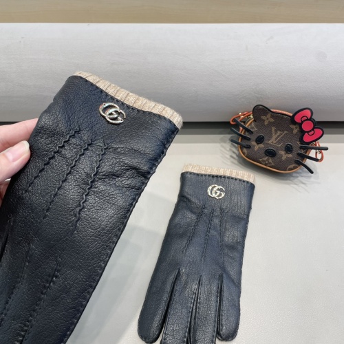 Replica Gucci Gloves For Men #1249605 $60.00 USD for Wholesale