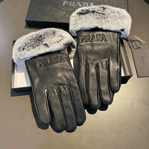 Prada Gloves For Women #1249609 $48.00 USD, Wholesale Replica Prada Gloves