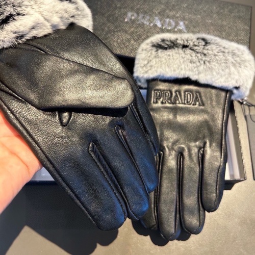 Replica Prada Gloves For Women #1249609 $48.00 USD for Wholesale