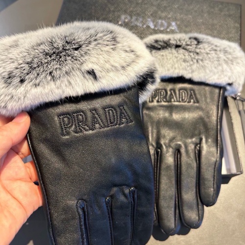 Replica Prada Gloves For Women #1249609 $48.00 USD for Wholesale