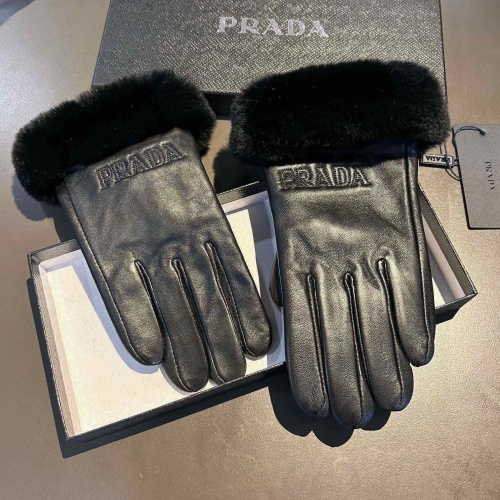 Prada Gloves For Women #1249610 $48.00 USD, Wholesale Replica Prada Gloves