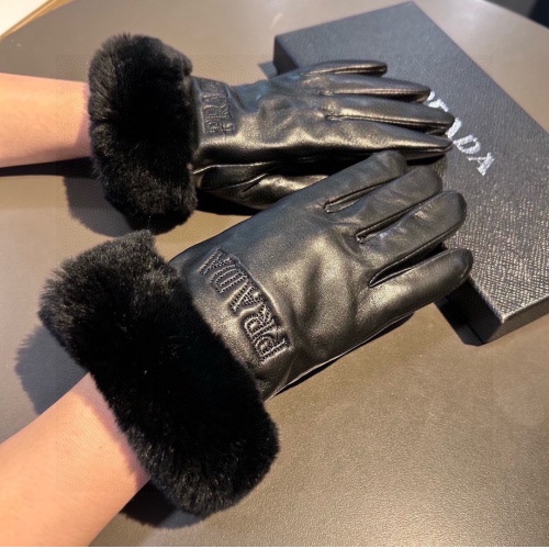 Replica Prada Gloves For Women #1249610 $48.00 USD for Wholesale