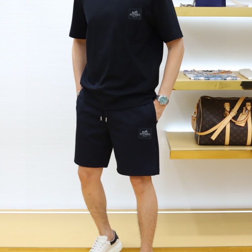 Replica Hermes Tracksuits Short Sleeved For Men #1249633 $52.00 USD for Wholesale