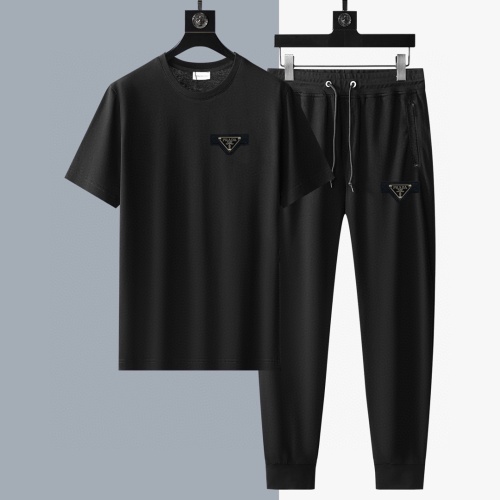 Prada Tracksuits Short Sleeved For Men #1249643 $64.00 USD, Wholesale Replica Prada Tracksuits