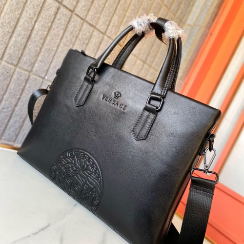 Replica Versace AAA Man Handbags #1249724 $105.00 USD for Wholesale