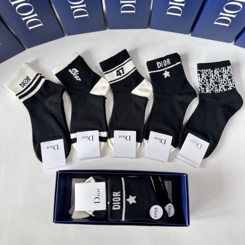 Replica Christian Dior Socks #1249772 $27.00 USD for Wholesale