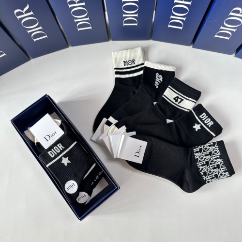 Replica Christian Dior Socks #1249772 $27.00 USD for Wholesale