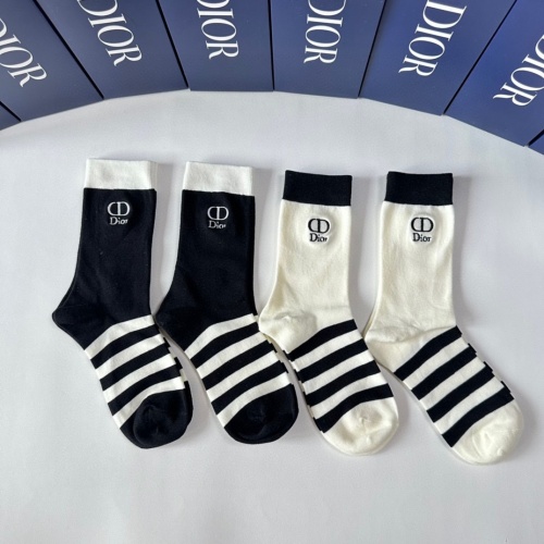 Replica Christian Dior Socks #1249773 $29.00 USD for Wholesale