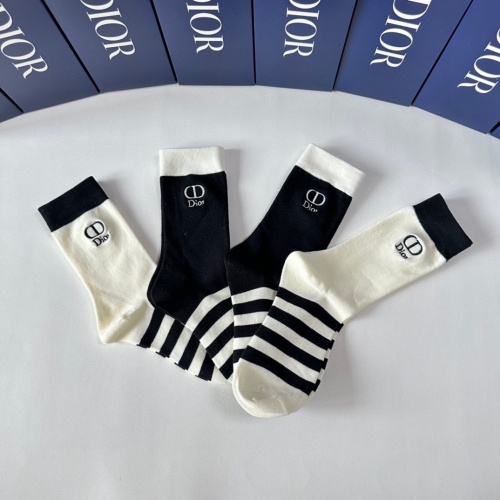 Replica Christian Dior Socks #1249773 $29.00 USD for Wholesale