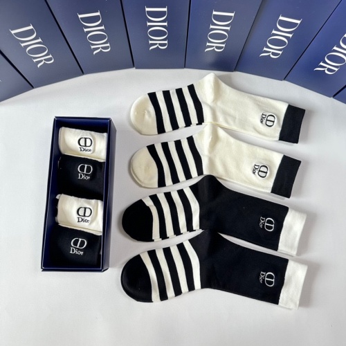 Replica Christian Dior Socks #1249773 $29.00 USD for Wholesale