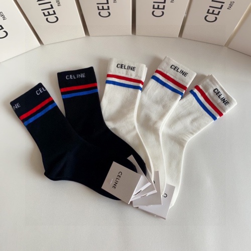 Replica Celine Socks #1249774 $29.00 USD for Wholesale