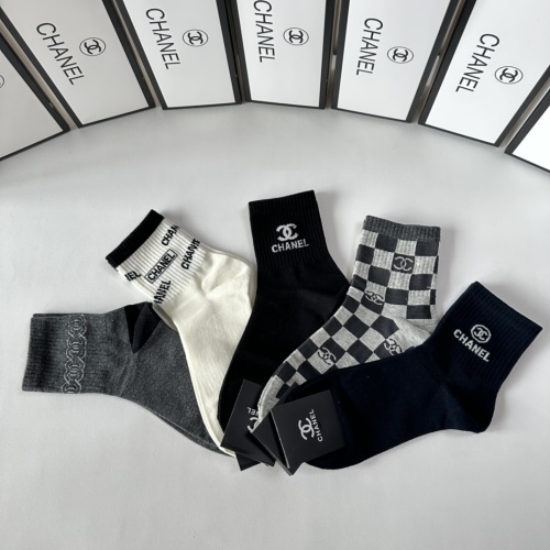 Replica Chanel Socks #1249943 $27.00 USD for Wholesale