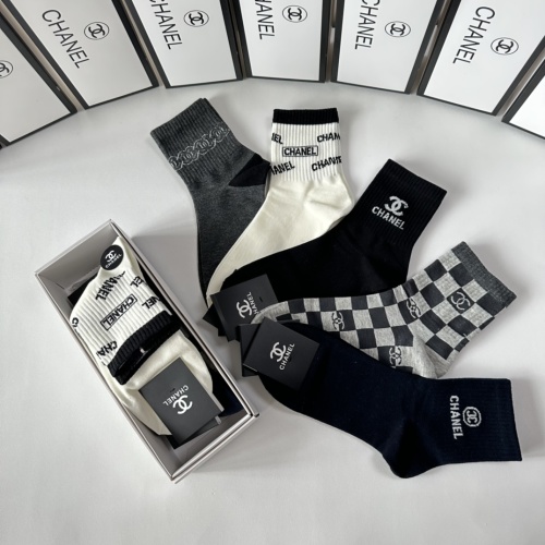 Replica Chanel Socks #1249943 $27.00 USD for Wholesale