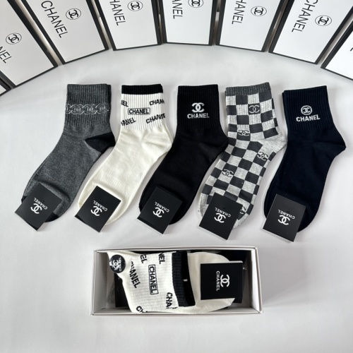 Replica Chanel Socks #1249943 $27.00 USD for Wholesale