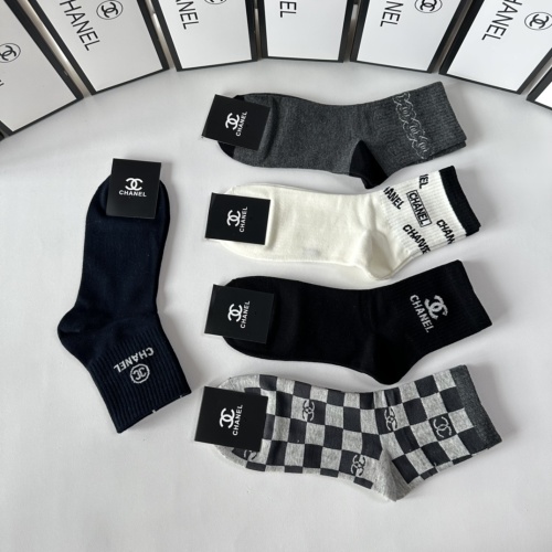 Replica Chanel Socks #1249943 $27.00 USD for Wholesale