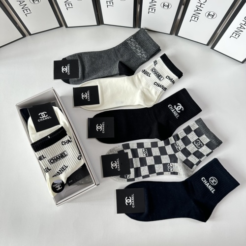 Replica Chanel Socks #1249943 $27.00 USD for Wholesale