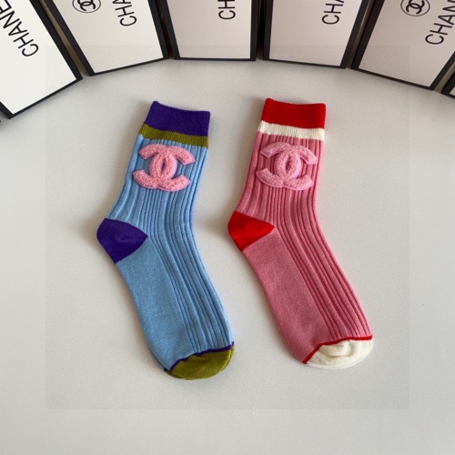 Replica Chanel Socks #1249955 $29.00 USD for Wholesale