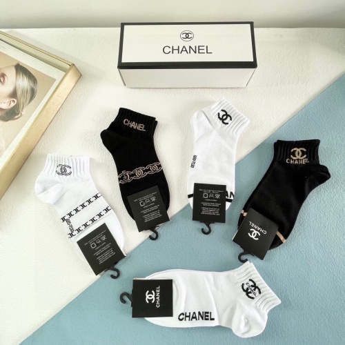 Replica Chanel Socks #1249990 $27.00 USD for Wholesale