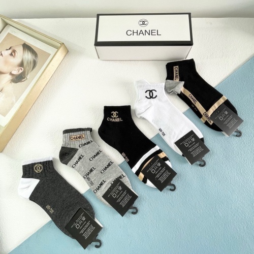 Replica Chanel Socks #1249991 $27.00 USD for Wholesale