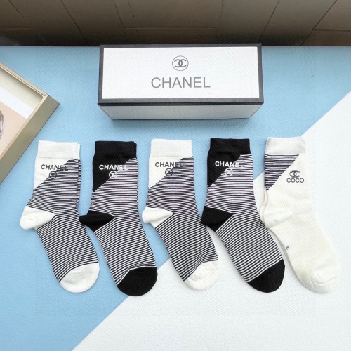 Replica Chanel Socks #1250010 $32.00 USD for Wholesale