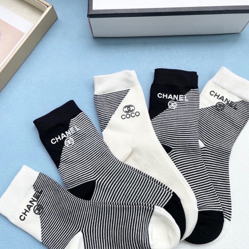 Replica Chanel Socks #1250010 $32.00 USD for Wholesale