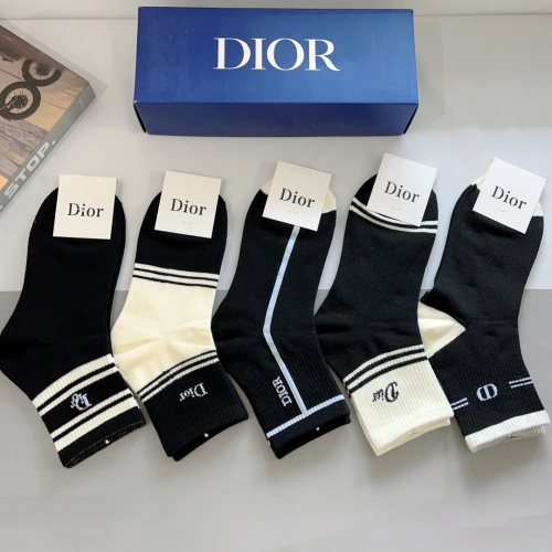 Replica Christian Dior Socks #1250011 $27.00 USD for Wholesale