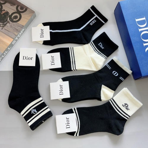 Replica Christian Dior Socks #1250011 $27.00 USD for Wholesale