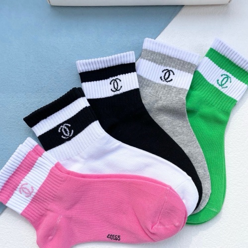 Replica Chanel Socks #1250018 $27.00 USD for Wholesale