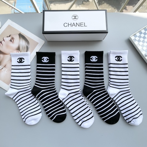 Replica Chanel Socks #1250090 $29.00 USD for Wholesale