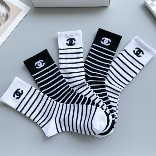 Replica Chanel Socks #1250090 $29.00 USD for Wholesale