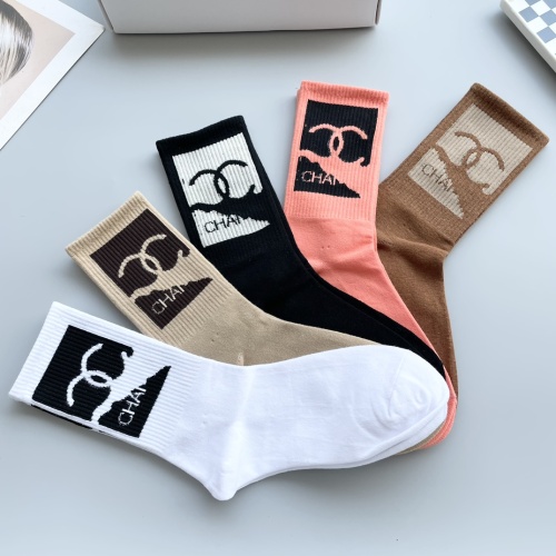 Replica Chanel Socks #1250091 $29.00 USD for Wholesale