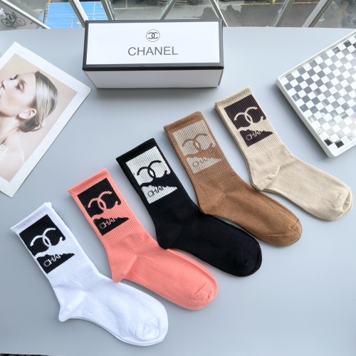 Replica Chanel Socks #1250091 $29.00 USD for Wholesale