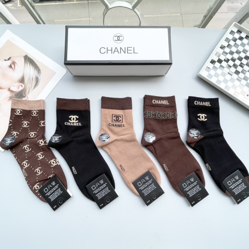 Replica Chanel Socks #1250096 $27.00 USD for Wholesale