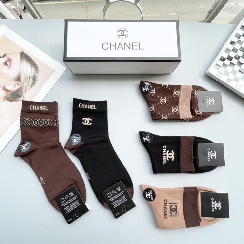 Replica Chanel Socks #1250096 $27.00 USD for Wholesale