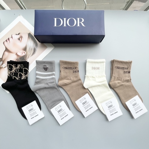 Replica Christian Dior Socks #1250111 $27.00 USD for Wholesale