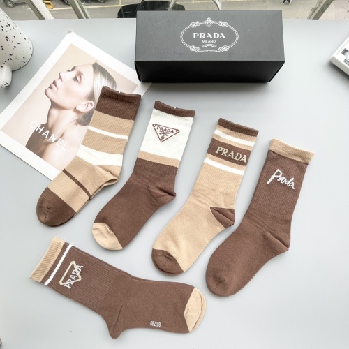 Replica Prada Socks #1250126 $29.00 USD for Wholesale