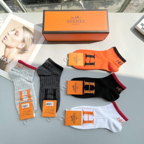 Replica Hermes Socks #1250128 $27.00 USD for Wholesale