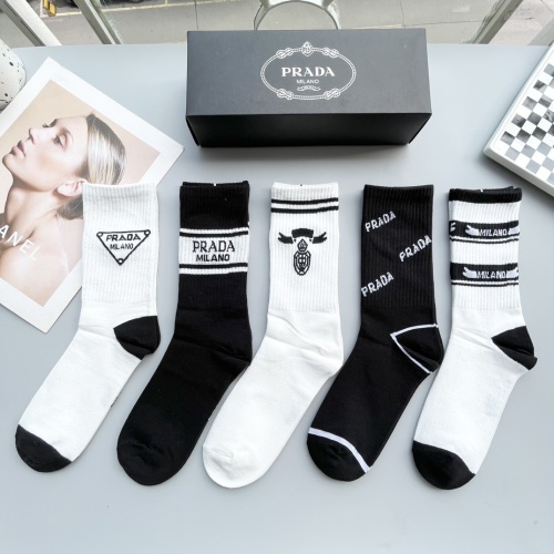 Prada Socks #1250130 $29.00 USD, Wholesale Replica Prada Socks