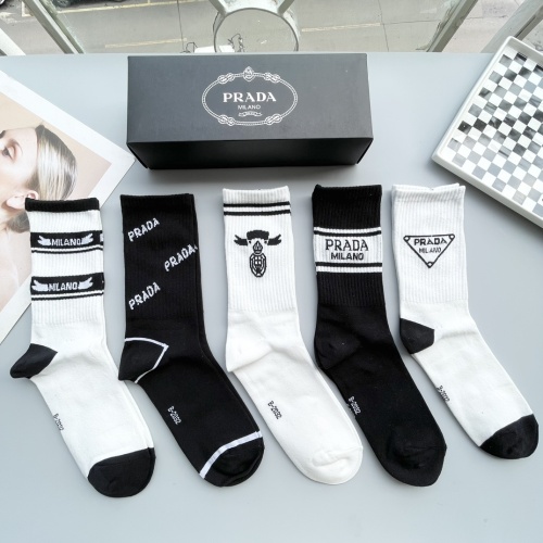 Replica Prada Socks #1250130 $29.00 USD for Wholesale