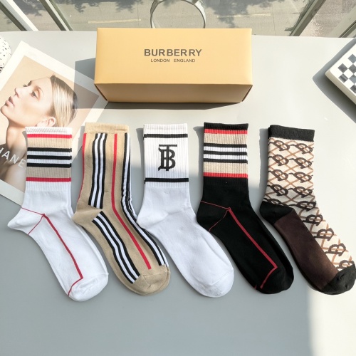 Replica Burberry Socks #1250131 $29.00 USD for Wholesale