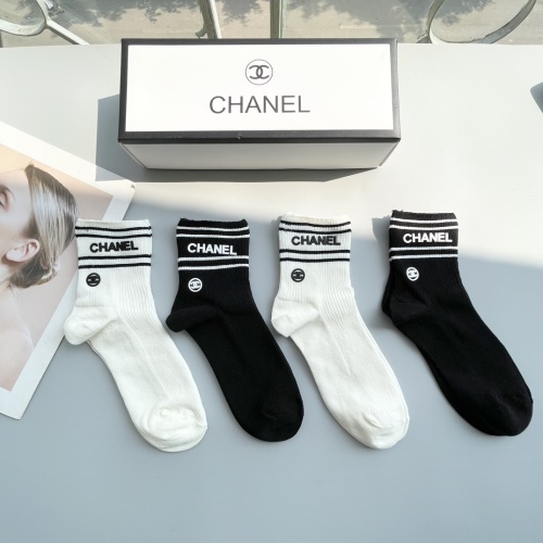 Replica Chanel Socks #1250132 $34.00 USD for Wholesale