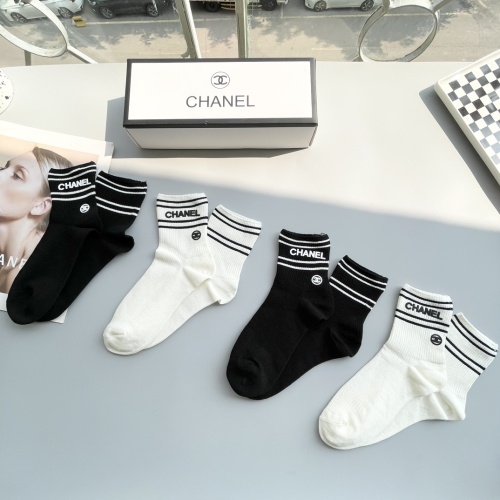 Replica Chanel Socks #1250132 $34.00 USD for Wholesale