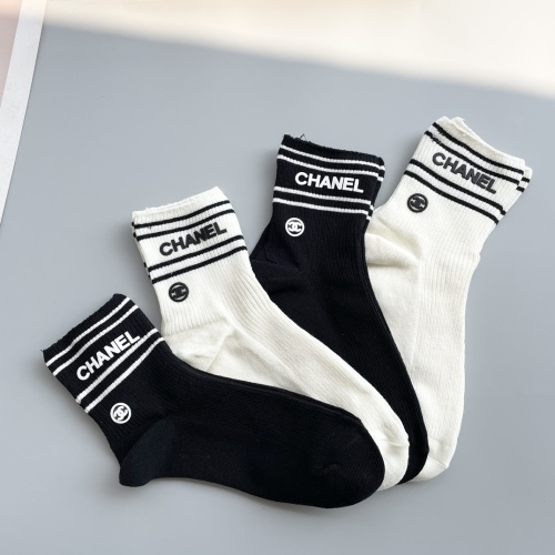 Replica Chanel Socks #1250132 $34.00 USD for Wholesale